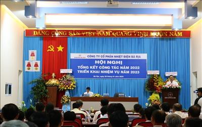 Công ty cổ phần Nhiệt điện Bà Rịa tổ chức Hội nghị Tổng kết công tác năm 2022 và triển khai nhiệm vụ năm 2023.