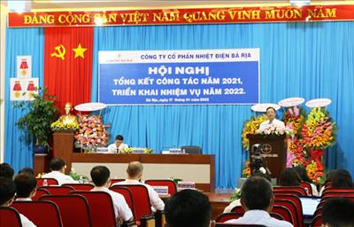 Hội nghị Tổng kết công tác năm 2021 và triển khai kế hoạch năm 2022 của Công ty cổ phần Nhiệt điện Bà Rịa