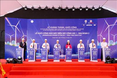 TCBC EVN KHỞI CÔNG, KHÁNH THÀNH ĐỒNG LOẠT NHIỀU DỰ ÁN, CÔNG TRÌNH ĐIỆN CHÀO MỪNG ĐẠI HỘI ĐẠI BIỂU TOÀN QUỐC LẦN THỨ XIV CỦA ĐẢNG