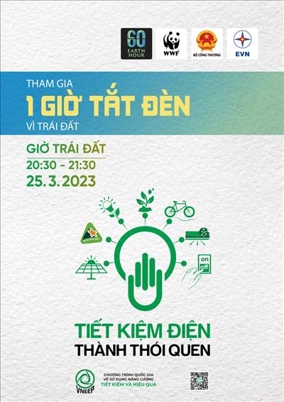 EVN yêu cầu các đơn vị thành viên phối hợp tổ chức các hoạt động hưởng ứng Chiến dịch Giờ Trái đất 2023